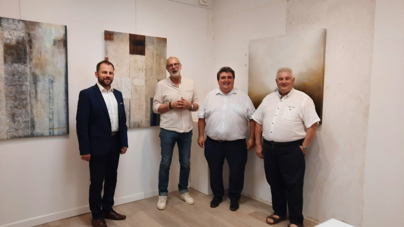 "Un passeur du temps " vernissage de la nouvelle exposition à la galerie "L'Arcade " de l'artiste peintre Marc Courtois.
