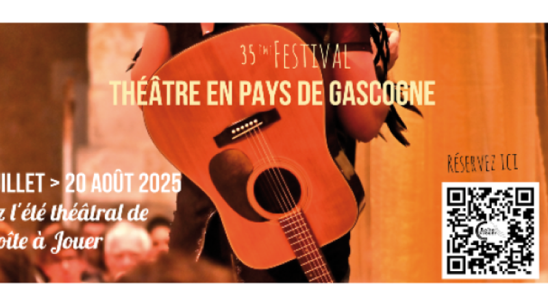 Tournée estivale de la Boîte à Jouer : 35 ans de théâtre en pays de Gascogne  du 17 juillet au 20 août