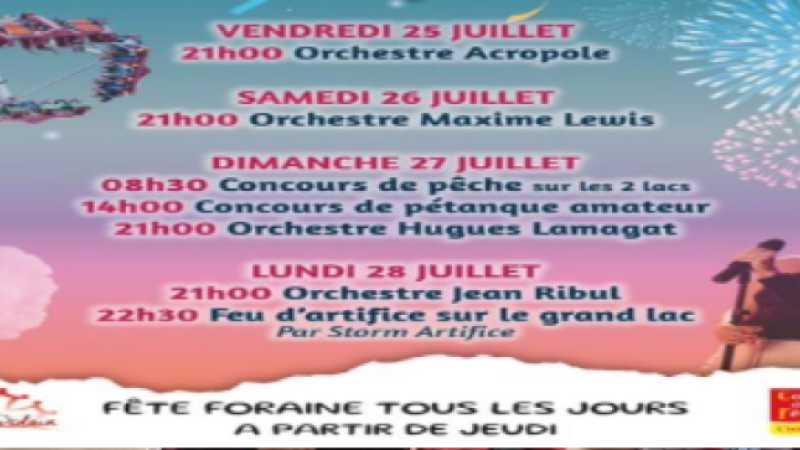 Fête du 24 au 28 juillet 2025 !