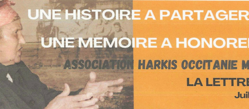 Nouvelle infolettre en mémoire des Harkis