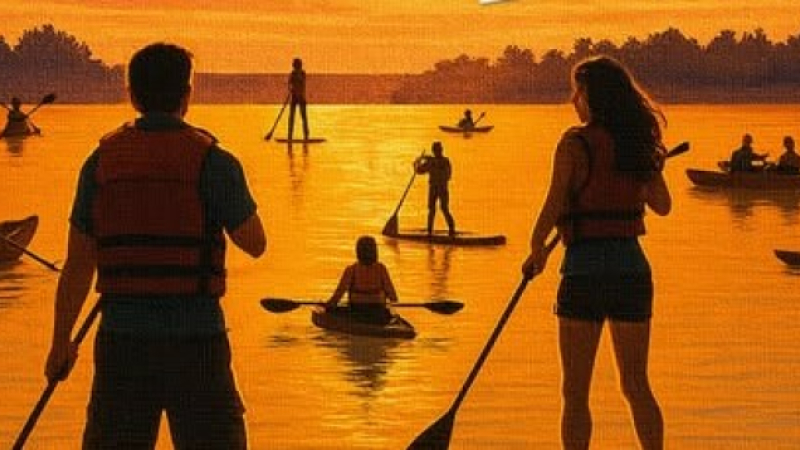 Concert flottant sur le lac
