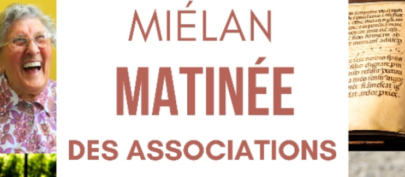 La matinée des associations samedi 30 août