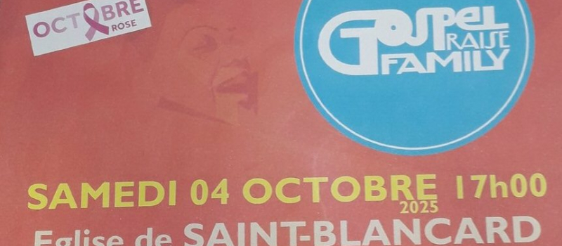 Concert Gospel pour ouvrir l'a campagne  " Octobre rose" avec la Ligue  contre le cancer