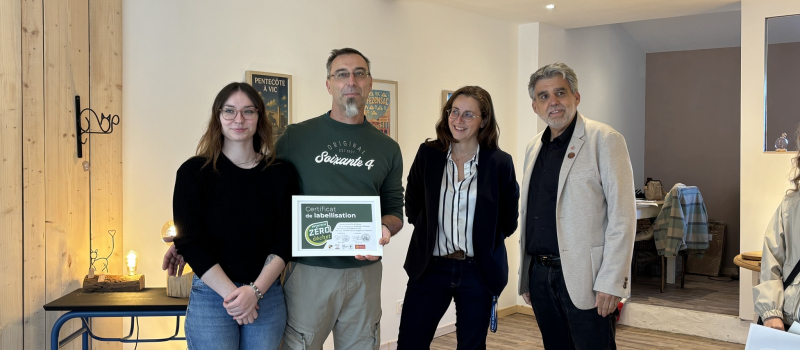 Quatre artisans reçoivent le label Entreprise Zéro Déchet