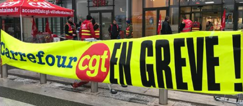 Grève : le syndicat CGT de Carrefour AUCH communique :