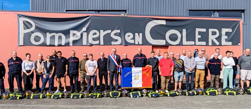 Mirande : les sapeurs-pompiers volontaires mobilisés pour défendre leurs acquis