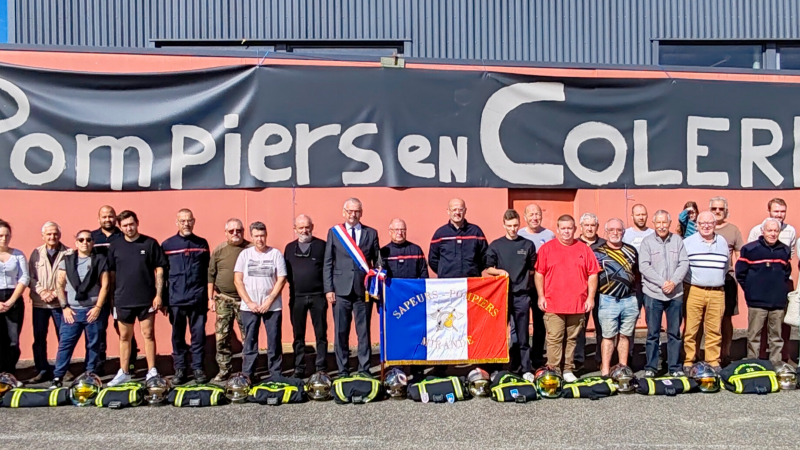 Mirande : les sapeurs-pompiers volontaires mobilisés pour défendre leurs acquis