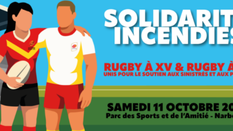 Match de rugby solidarité incendies : un Vicois sélectionné