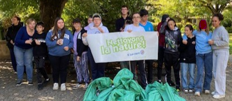 Opération "Nettoyons la nature" réussie, par l'IME Mathalin