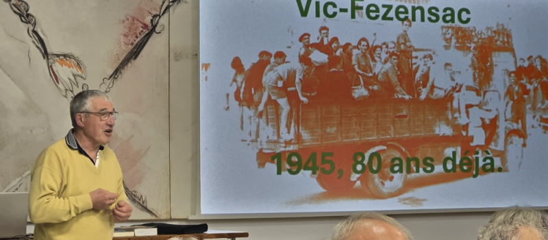 "Vic-Fezensac, 1945, 80 ans déjà", beau succès de la conférence