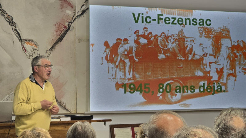 "Vic-Fezensac, 1945, 80 ans déjà", beau succès de la conférence