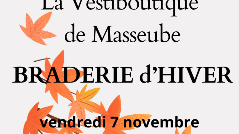 Braderie d'hiver à la Croix Rouge