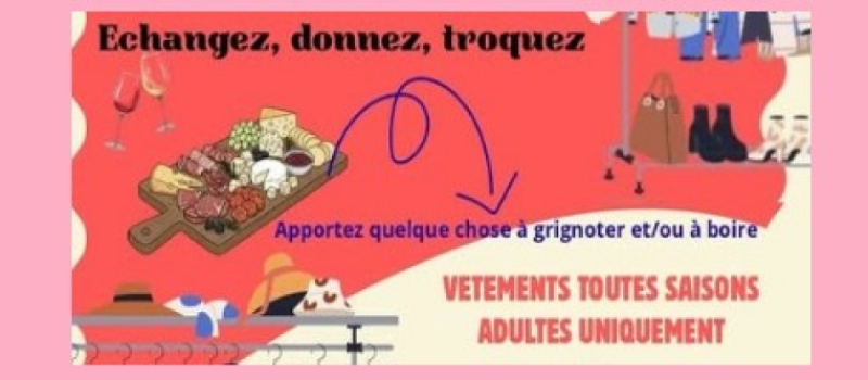 Apéro Troc Vêtements – Jeudi 30 octobre à l' Association Arcolan