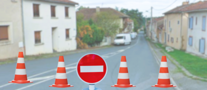 Interdiction de stationnement et circulation rue du Cubet et rue Saint Jean
