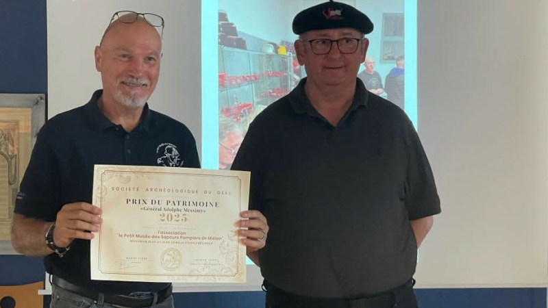Le Petit musée des sapeurs-pompiers de Miélan à été honoré récemment.