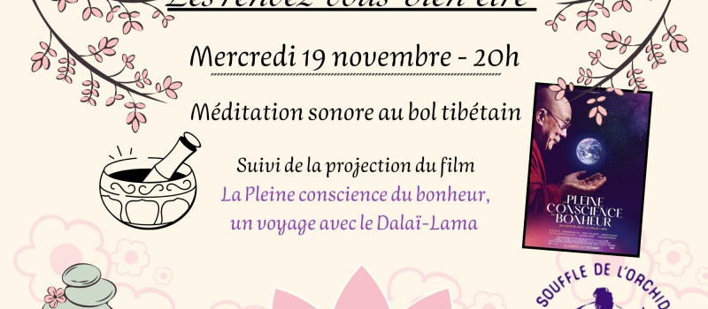 Report de la soirée  du mercredi 19 novembre  au mercredi 3 décembre