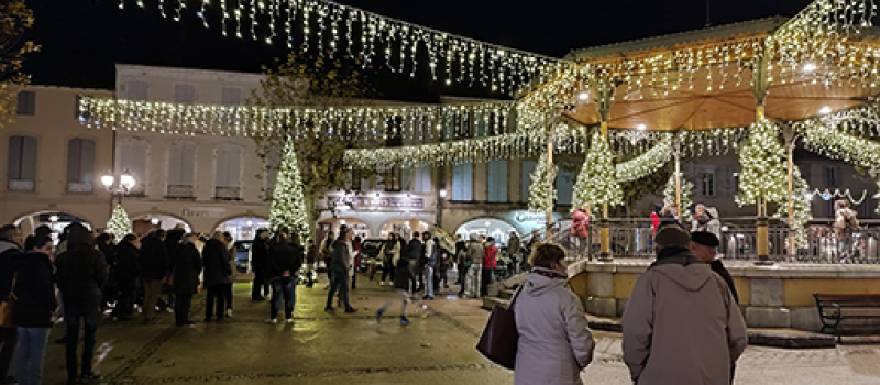 Lancement des illuminations de Noël