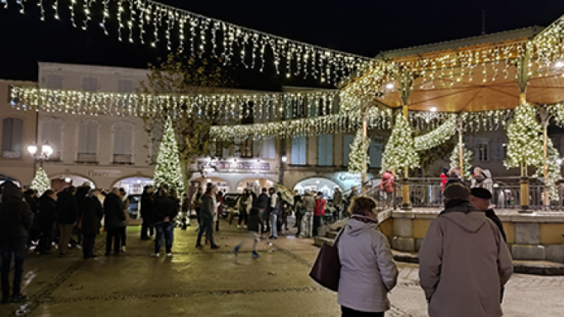 Lancement des illuminations de Noël