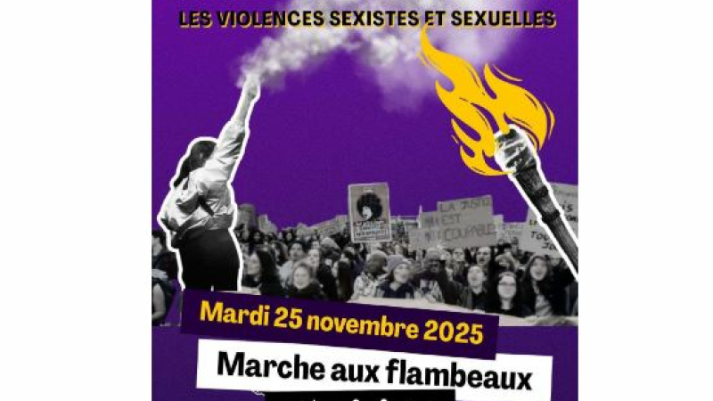 Marche aux flambeaux contre les violences sexistes et sexuelles