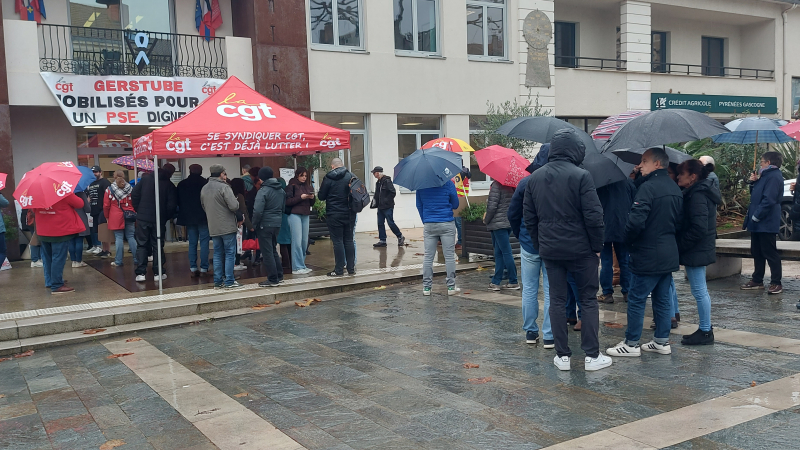 Gerstube : forte mobilisation sous la pluie avant un CSE décisif