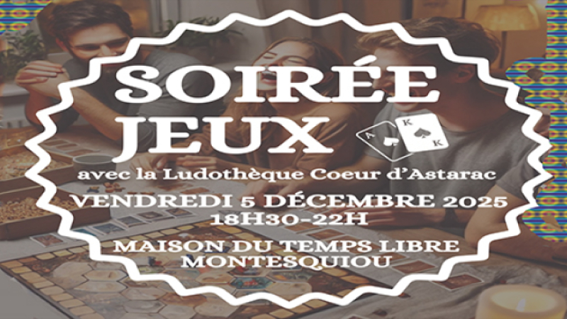 Soirée Jeux à la maison du temps libre