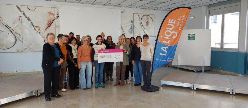 Un chèque record remis à la Ligue contre le cancer du Gers !