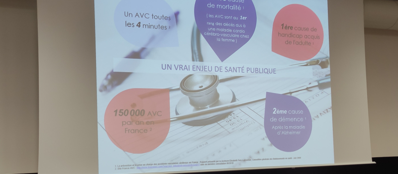 Un sujet essentiel de santé publique : l’accident vasculaire cérébral, plus connu sous le nom d’AVC.