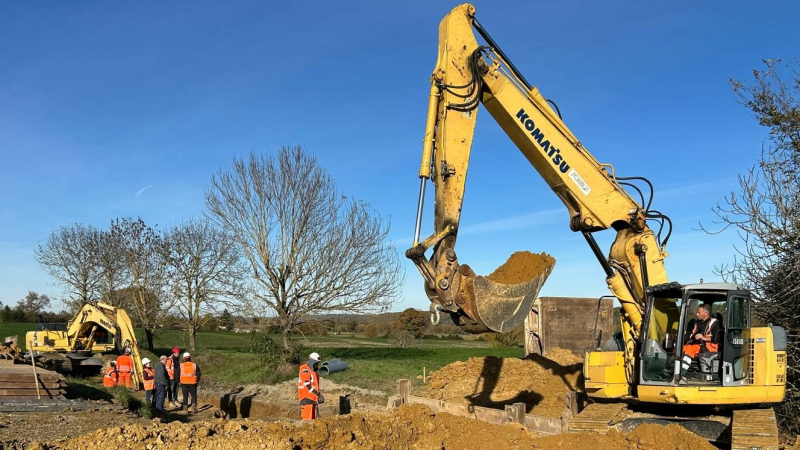 Le premier acte de la rénovation du réseau d'assainissement de la commune de Miélan.