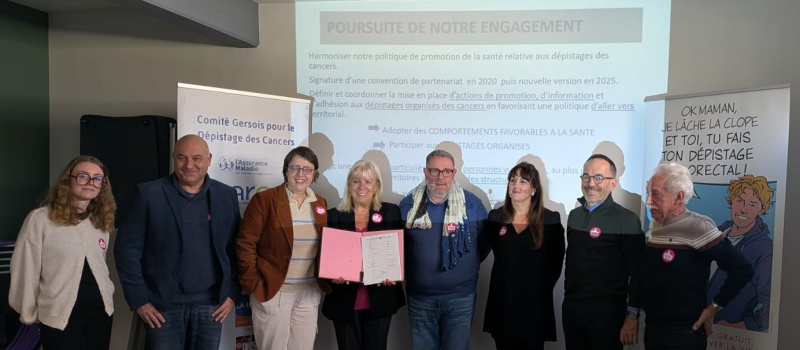 Renouvellement de la signature de la convention des 7 acteurs gersois mobilisés  pour la prévention des cancers