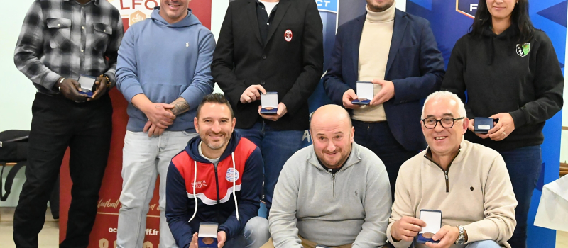 Fabien Capdeville, honoré par la médaille d’argent de la Ligue : 25 ans d’engagement exemplaire.