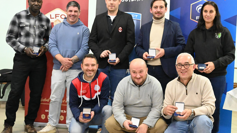 Fabien Capdeville, honoré par la médaille d’argent de la Ligue : 25 ans d’engagement exemplaire.