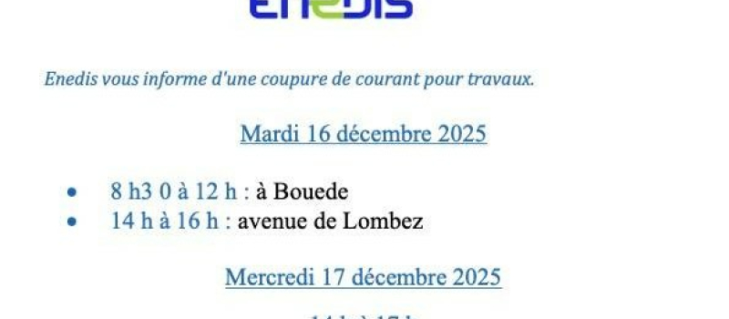 Coupures de courant