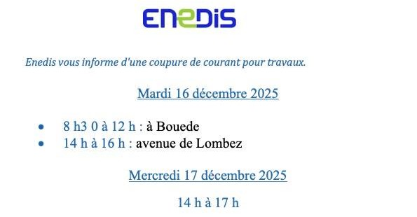 COUPURE DE COURANT