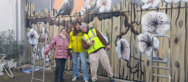 Une nouvelle fresque embellit la rue du 11 Novembre à Vic-Fezensac