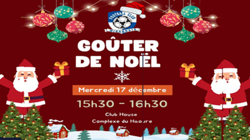 Le gouter du père Noel au FCM