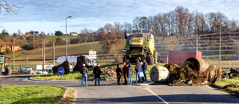 manifestations agricoles à Plaisance