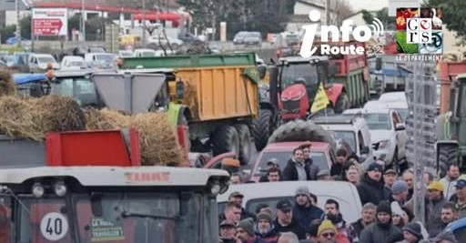 Manifestation agricole dans le Gers