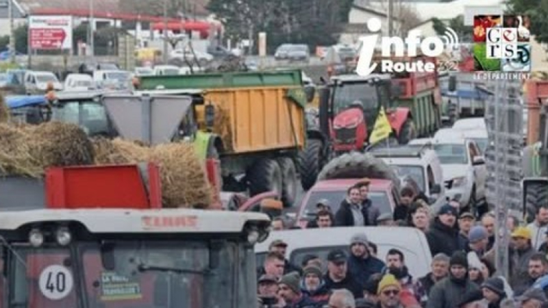 Manifestation agricole dans le Gers | Point de situation dimanche 28 décembre