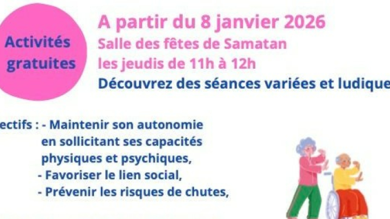 Activité physique dès le 8 janvier