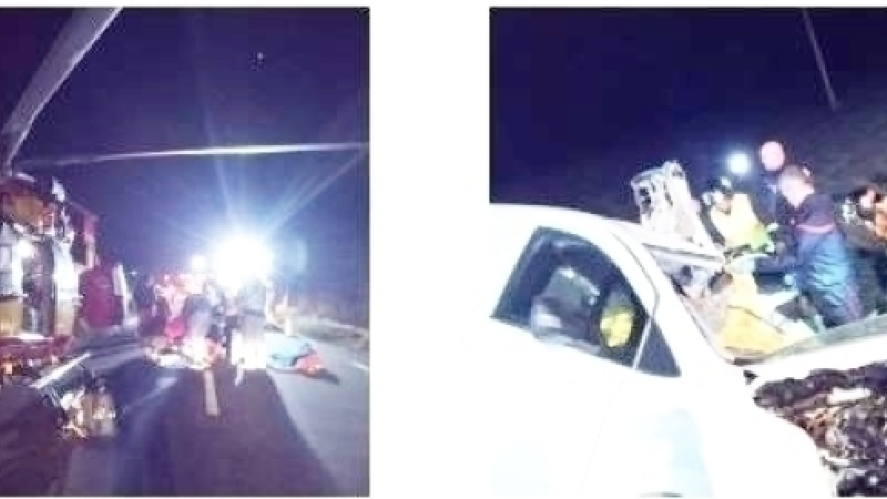 Collision frontale, deux blessés héliportés