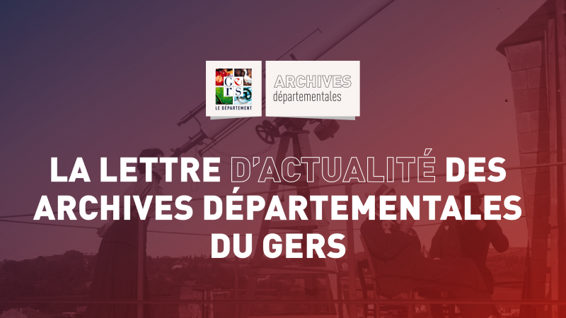 Nouvel agenda des Archives départementales du Gers