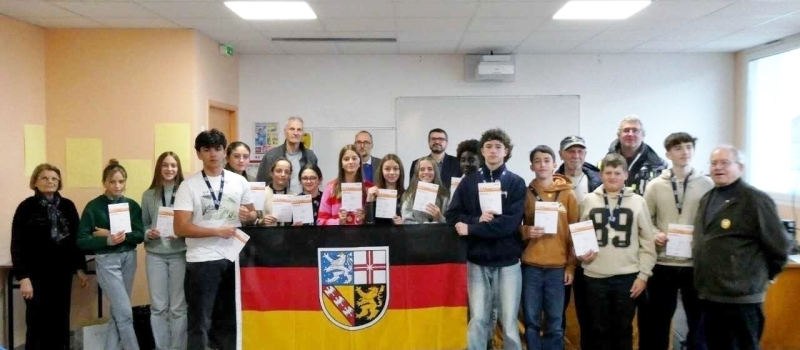 Remise des diplômes et insignes du brevet sportif allemand DOSB dans le Gers