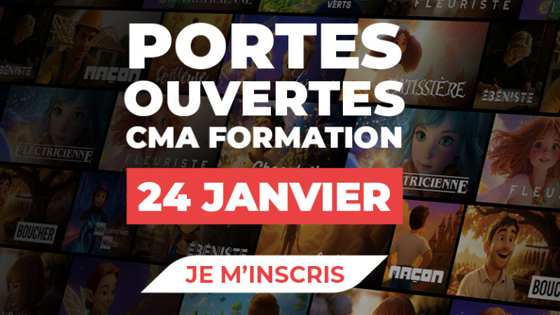 Journée Portes Ouvertes : 58 formations aux métiers de l’Artisanat à découvrir à CMA Formation Pavie 24 janvier 2026