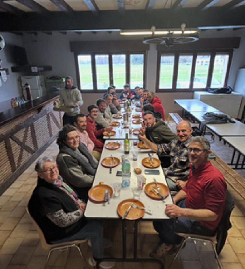 : Après l’effort le réconfort lors du repas de midi