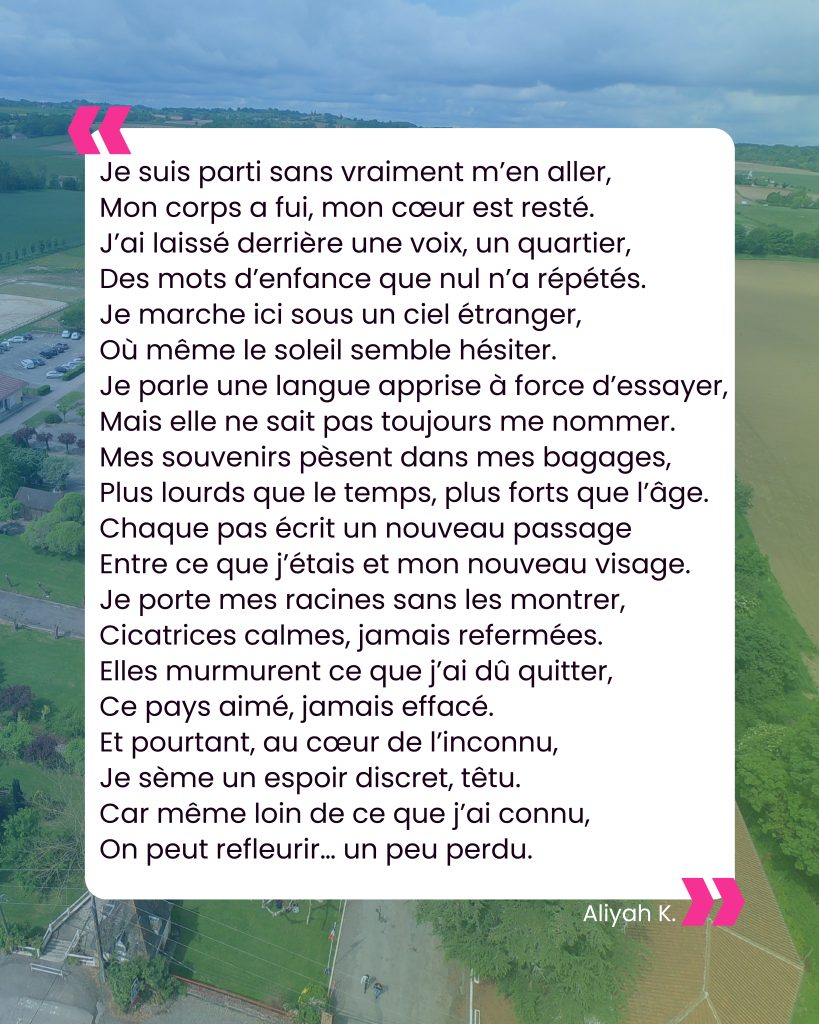 Le poème- sur l'exil