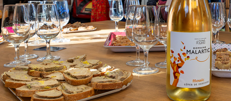 Dégustation à l'épicerie de Termes-d'Armagnac
