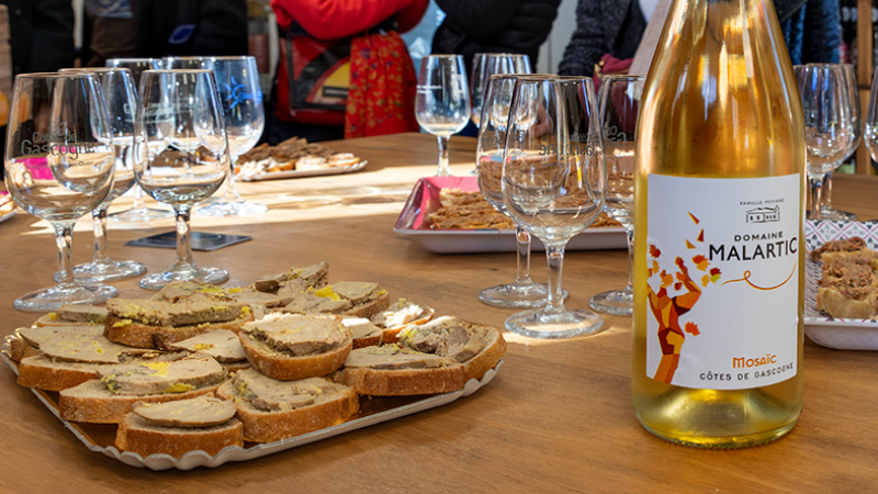 Dégustation à l'épicerie de Termes-d'Armagnac