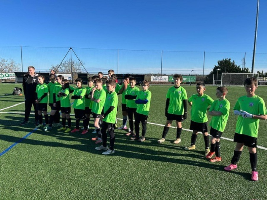 Les U13. avant le match
