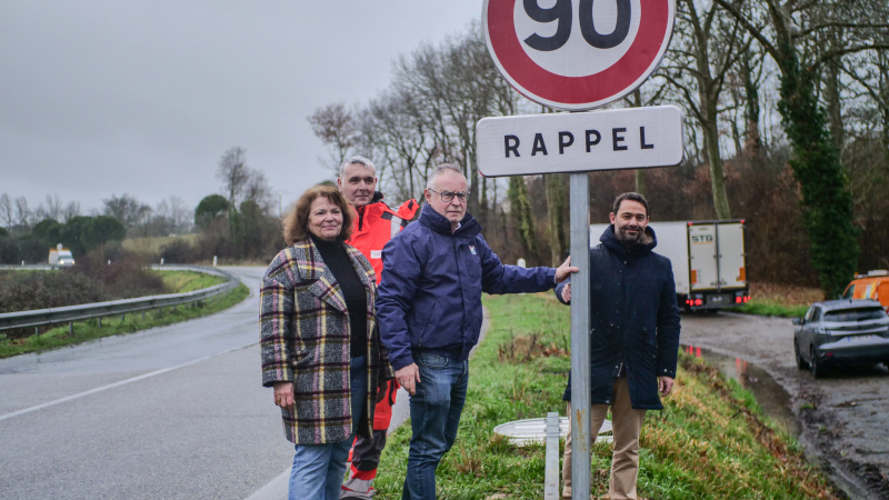 Routes: Le Président du Département officialise le passage à 90 km/h sur 220 kilomètres supplémentaires.