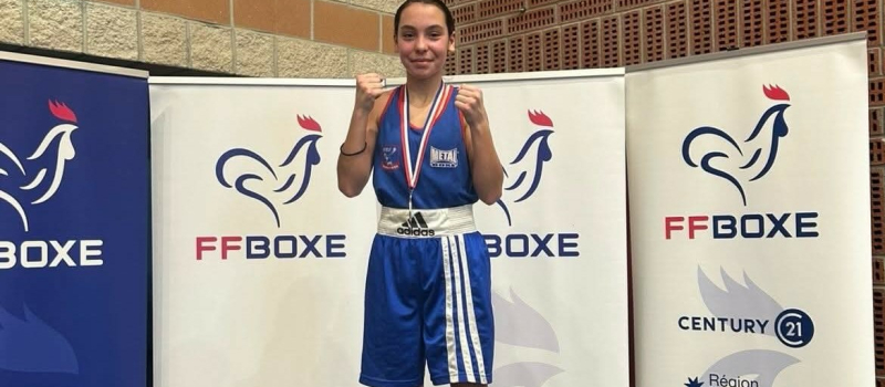 Lou Montagne championne de France boxe anglaise amateur